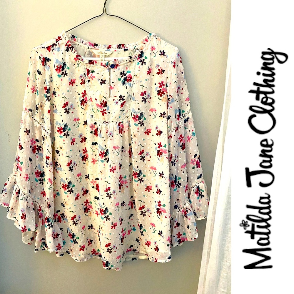 Matilda Jane Women’s Blouse Floral Print Size Small